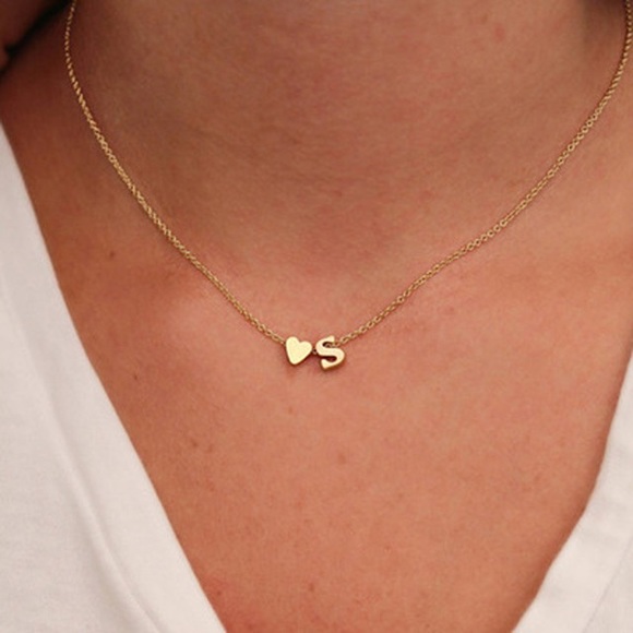 Pink Mousse Boutique Jewelry - Tiny Initial Necklace